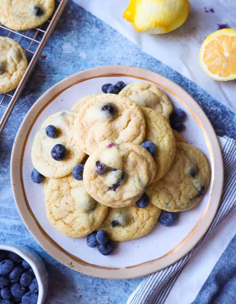 Lemon Blueberry Cookies by Bless This Meal