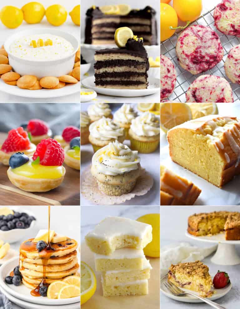 Lemon Desserts Collage