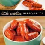 Little Smokies in Barbecue Sauce Pin 1