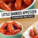 Little Smokies in Barbecue Sauce Pin 2