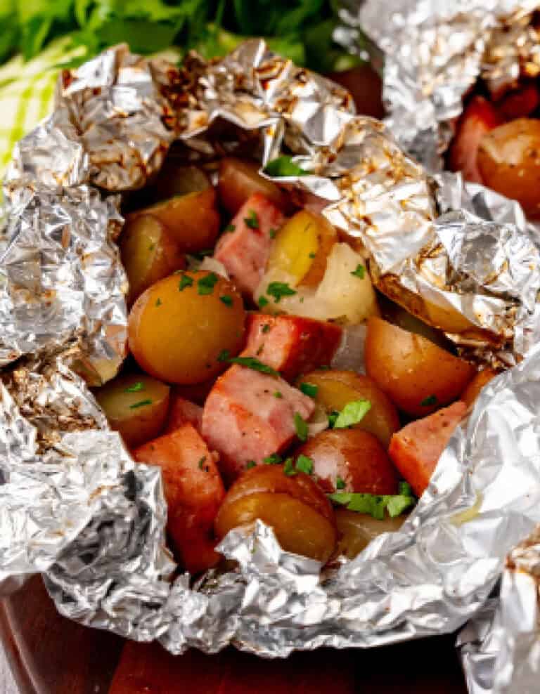 Sausage and Potato Foil Packs