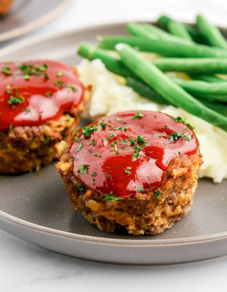 Mini Meatloaves with Mashed Potatoes
