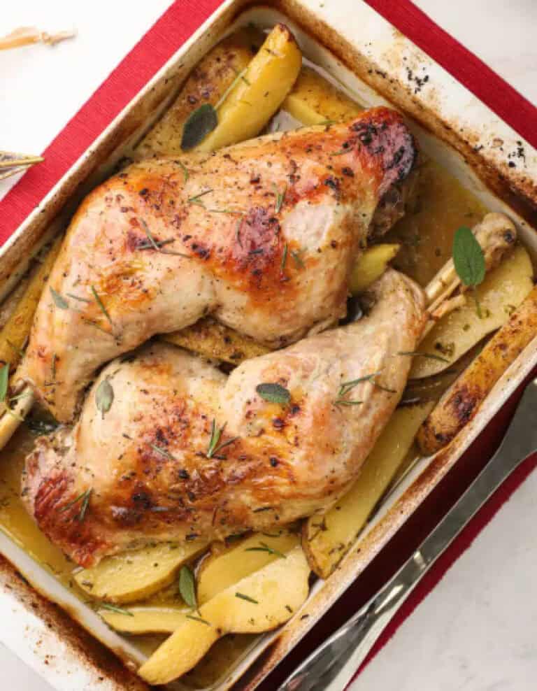 Turkey Legs with Prunes & Potatoes