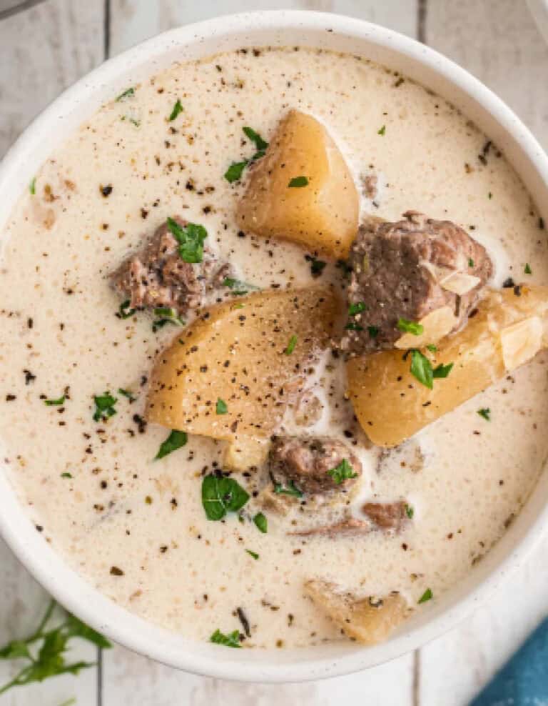 Slow Cooker Steak and Potato Soup