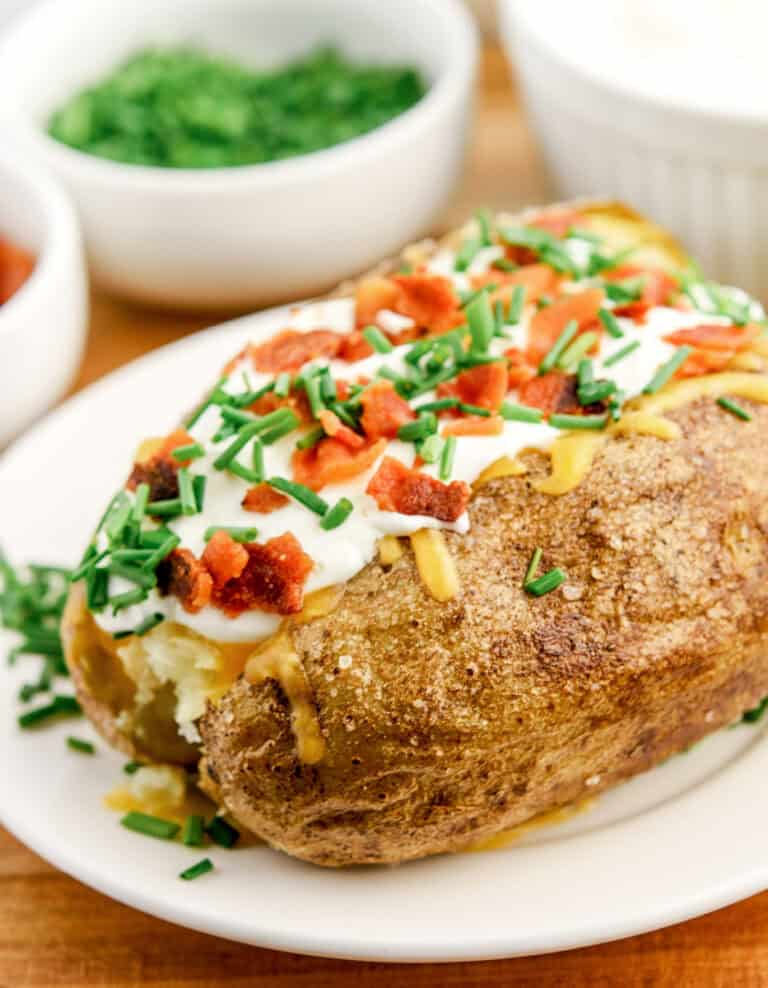 Baked Potato with Toppings