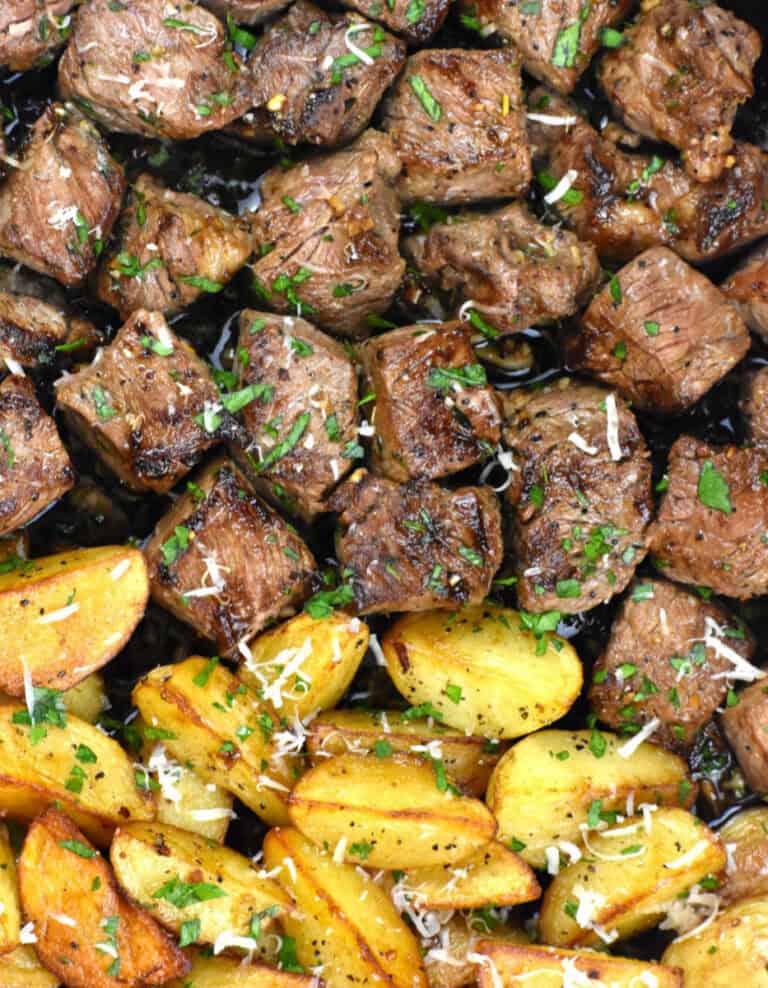 Steak Bites and Potatoes