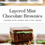 Mint Chocolate Brownies Pin 3