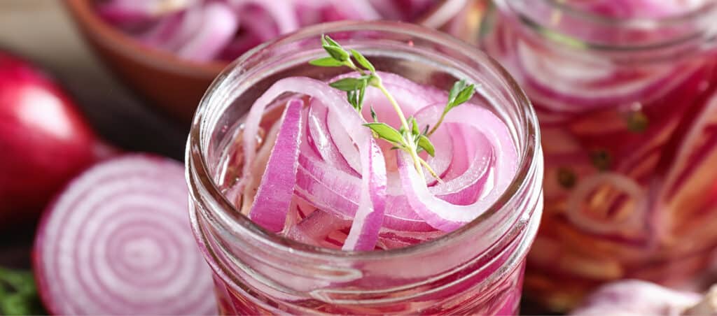 Pickled Onions in Jars
