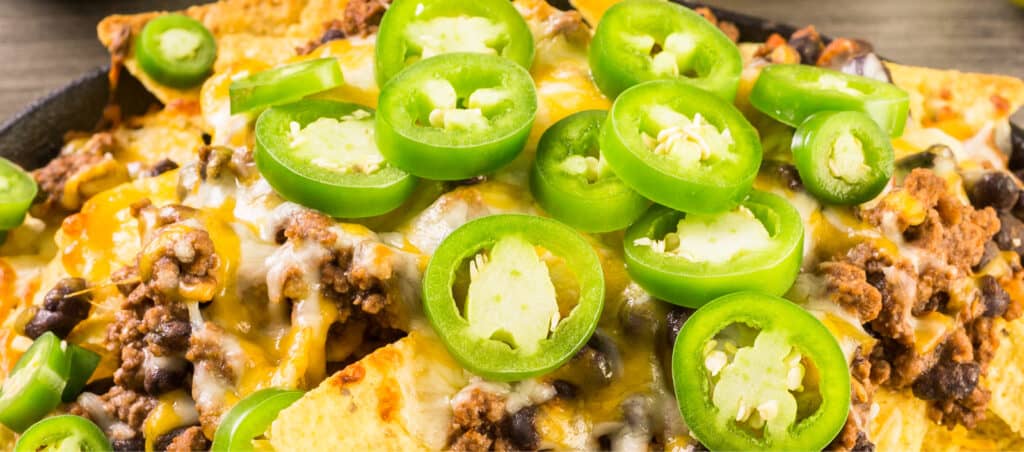 Jalapenos on Nachos