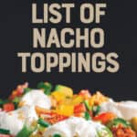 List of Nacho Toppings Pin 1