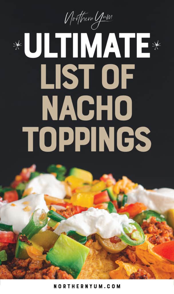List of Nacho Toppings Pin 1