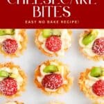 No Bake Cheesecake Bites Pin 2
