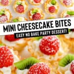 No Bake Cheesecake Bites Pin 4