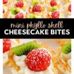 No Bake Cheesecake Bites Pin 6