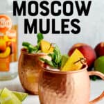 Peach Moscow Mules Pin 2