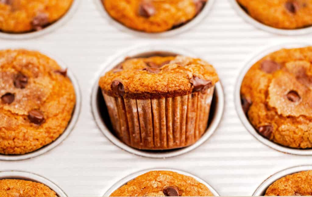 Pumpkin Muffins in Muffin Tin