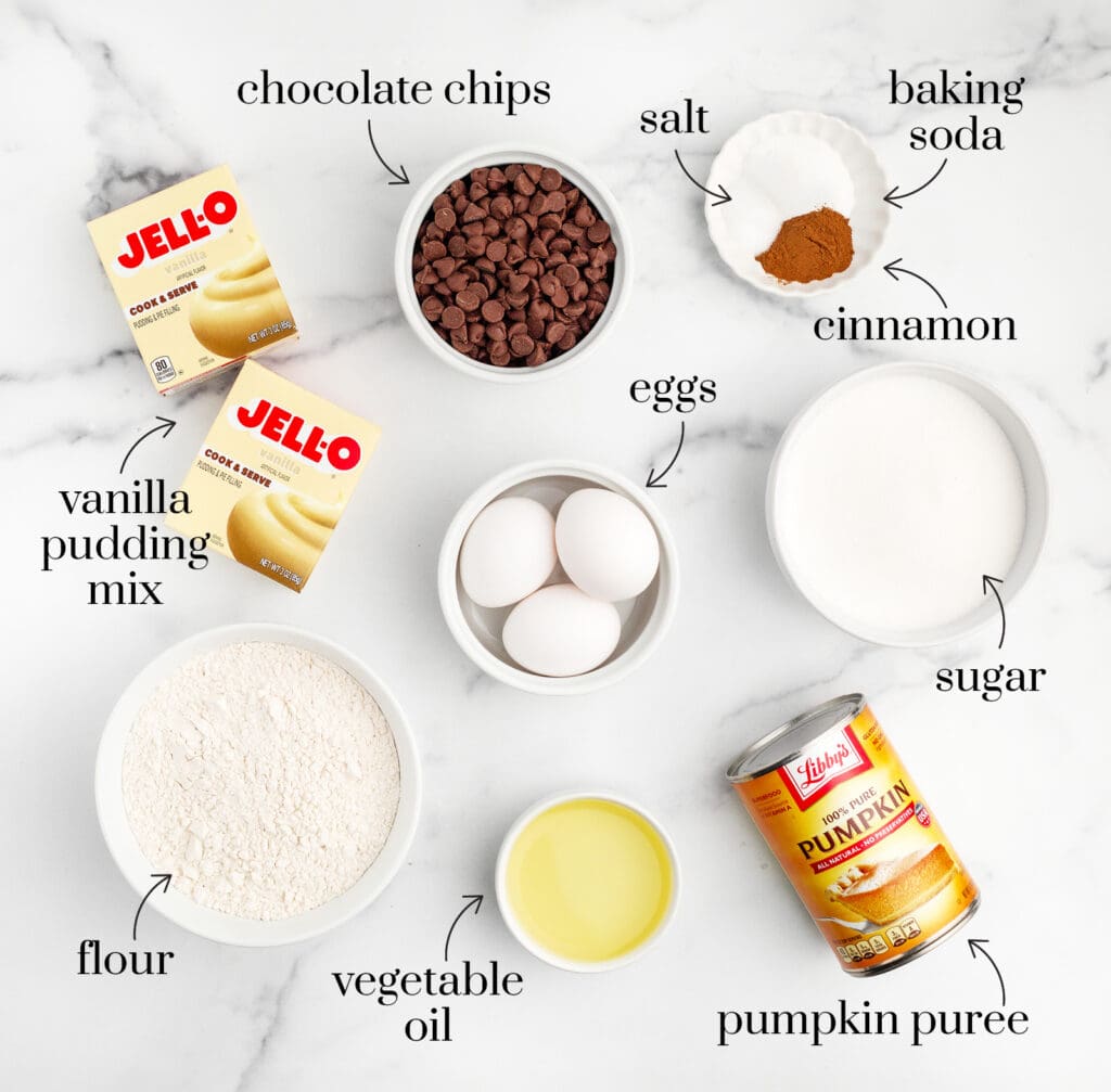 Ingredients for Pumpkin Muffins
