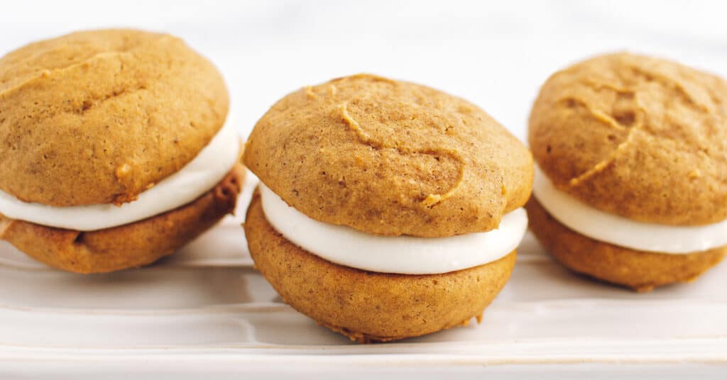 Pumpkin Whoopie Pies 3 in a Row