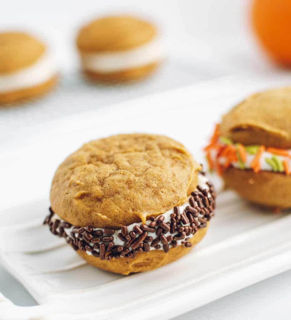 Whoopie Pies Rolled in Sprinkles