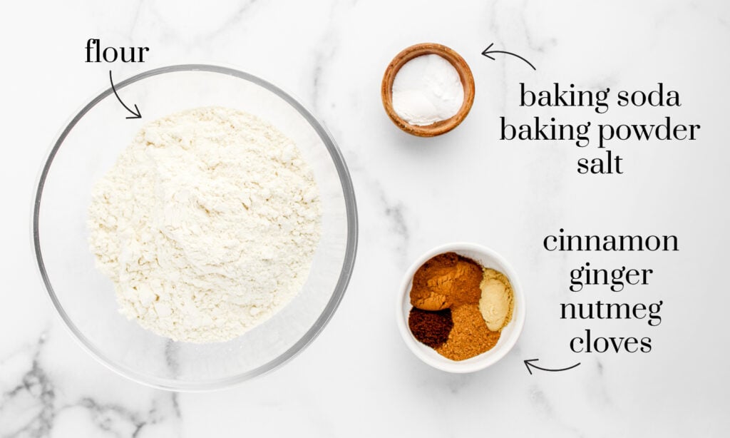 Dry Ingredients for Pumpkin Cookies