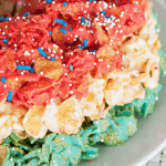 Red White Blue Corn Flake Cake Pin