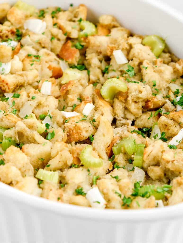 Baked Golden Brown Sage and Onion Stuffing