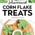 Shamrock Corn Flake Treats Pin 1