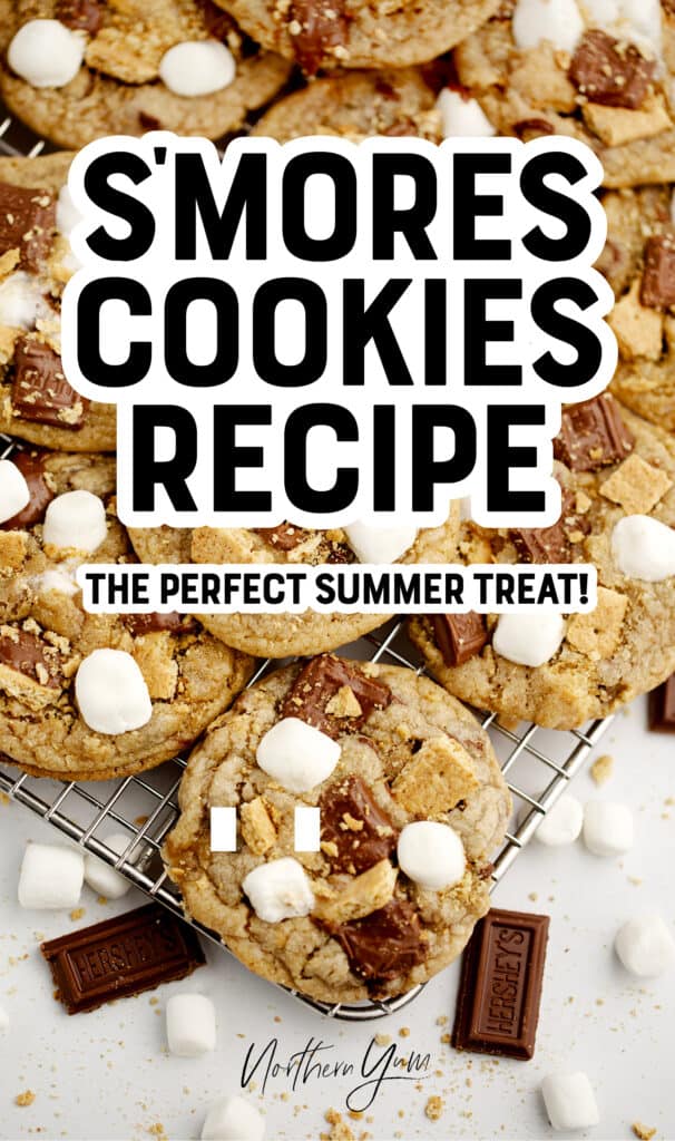 Smores Cookies Recipe Pin 1