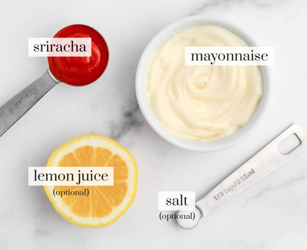 Spicy Mayo Ingredients