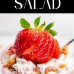 Strawberry Pretzel Salad in a Bowl Pin 2