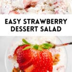 Strawberry Pretzel Salad in a Bowl Pin 3