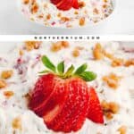Strawberry Pretzel Salad in a Bowl Pin 4