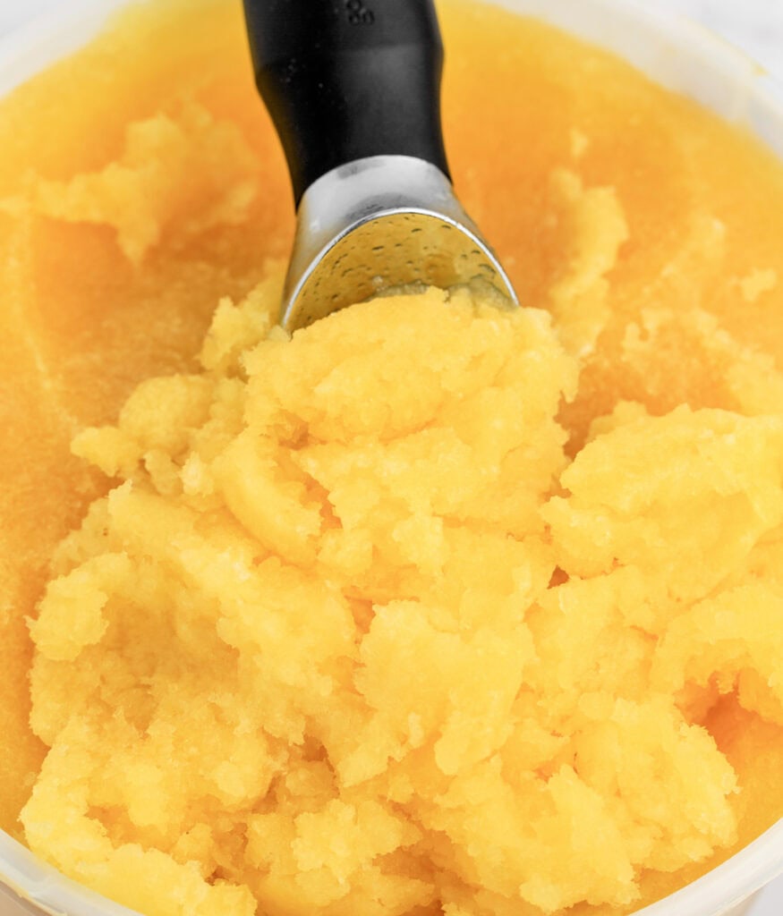 Frozen Slush with Ice Cream Scoop