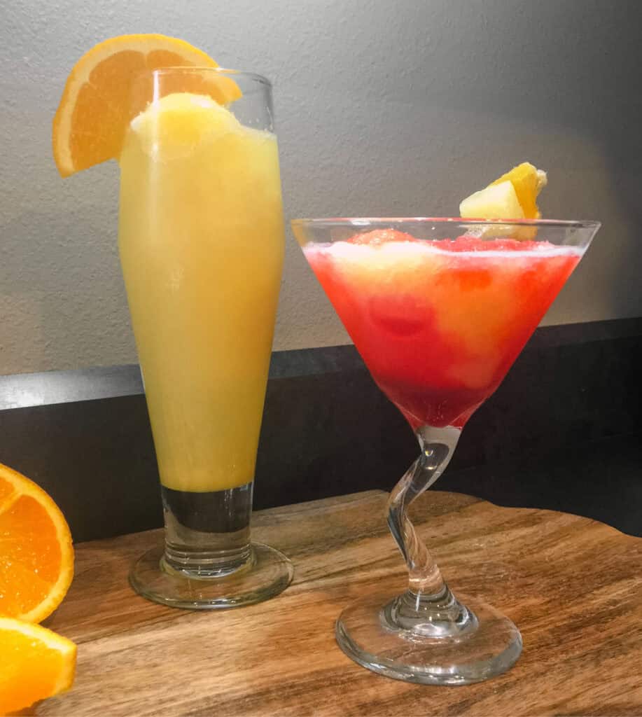 Making Citrus Slush Into Cocktails