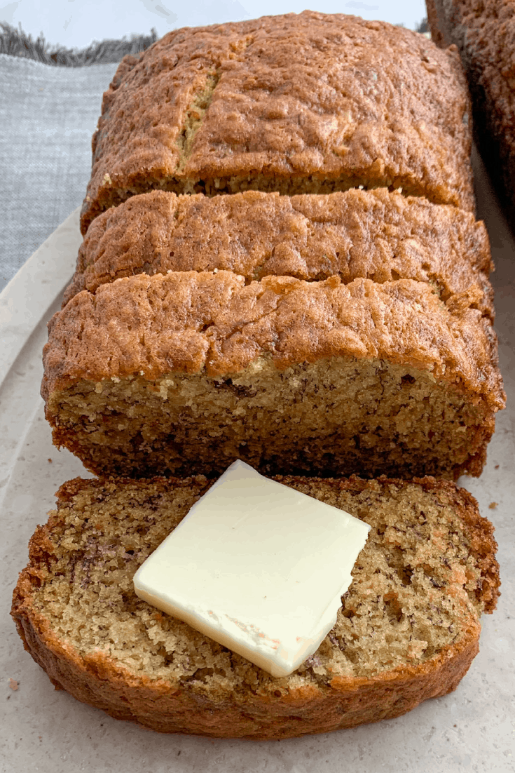 The Best Banana Bread with Butter