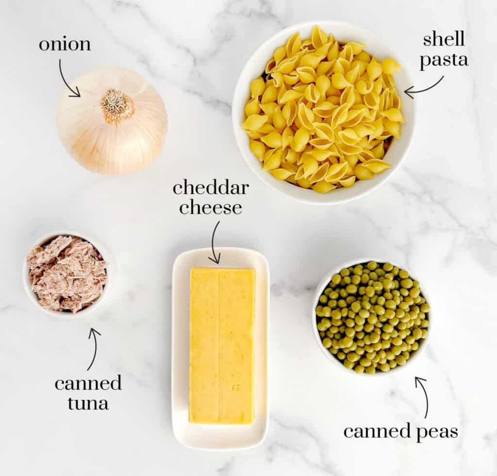 Tuna Pasta Salad Ingredients