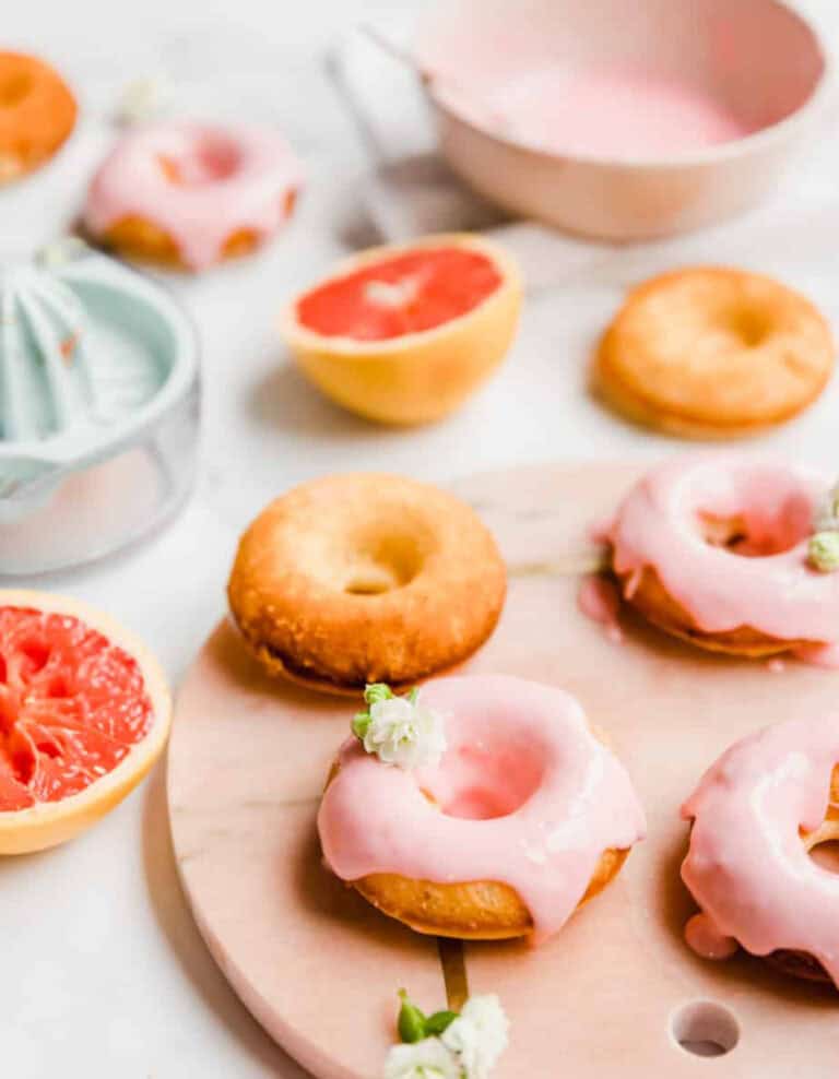 Baked Grapefruit Donuts