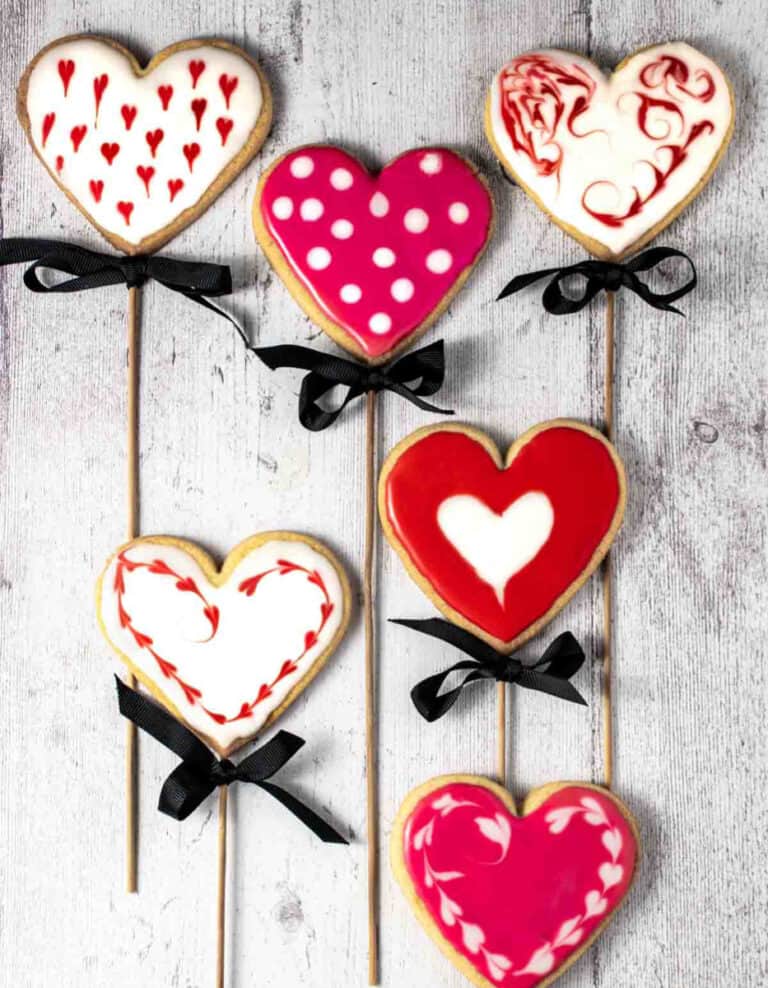 Heart Cookies on Sticks