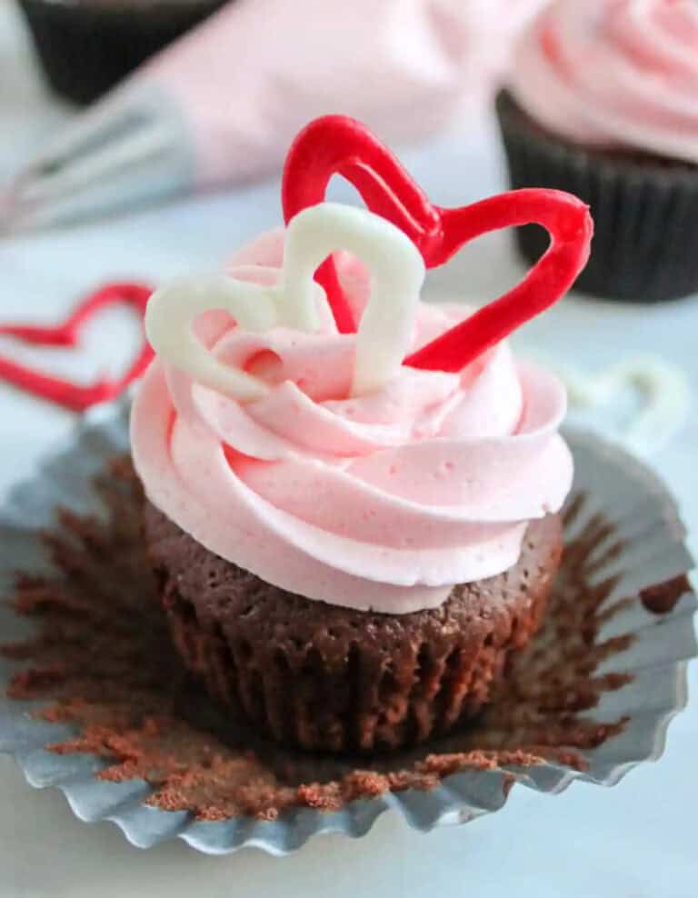Chocolate Heart Cupcakes