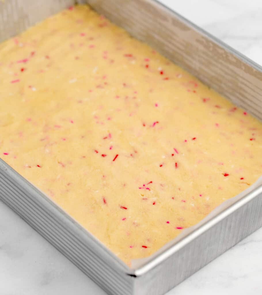 Valentine Sugar Cookie Dough in Pan