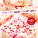 Valentine's Day Sugar Cookie Bars Pin 4