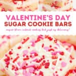 Valentine's Day Sugar Cookie Bars Pin 5